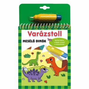 Varázstoll - Mesélő dinók kifestő