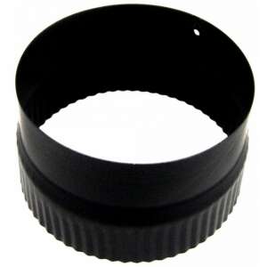 Fekete kályhacső szűkítő 130-120 - Kandalló & Kályha