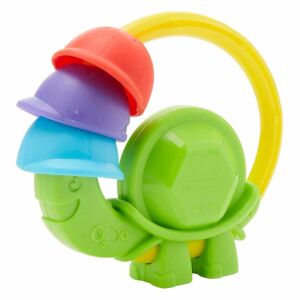 Fisher Price, Turtle Clacker, Rattles With Teething Toy 2-In-1 , Unisex, 3+ months