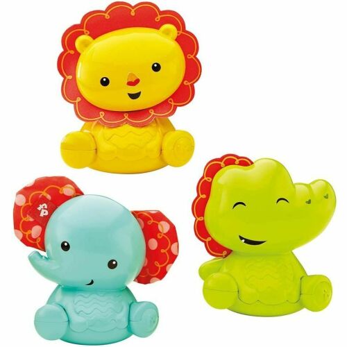 Fisher Price, Roly-Polly Friends, Lion,Elephant,Crocodile, Rattle Toy Sets, 3+ months 147129486