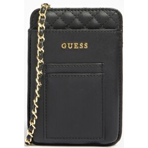 Guess, Guess, Polyurethane, Textile Bag, Pouch Phone, Black, PW1510P2301, For Women, 16.5 x 3 x 11 cm