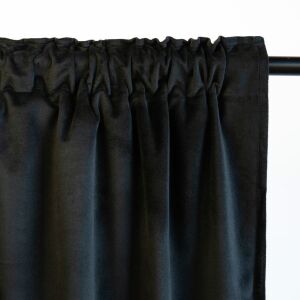 FEKETE BÁRSON FÜGGÖNY RAGASZTÓSZALAGON 140x250 147132094 - Függöny