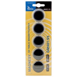 TÁBLAMÁGNESEK 30MM/5 FEKETE