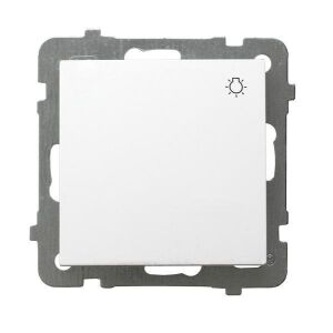 Alaphelyzetben nyitott kapcsoló "light", fehér, AS