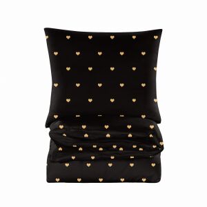 Pamut ágyneműhuzat 140x200 arany szív 147132469 - Ágynemű - ifjúsági és felnőtt