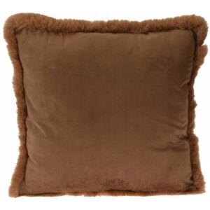 Poduszka gładka dekoracyjna ze sztucznego futerka 45x45cm Kwadratowa 147132514 - Díszpárna