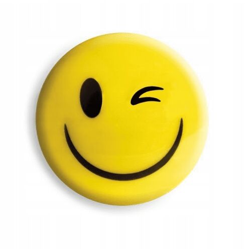 Pólómágnesek 50mm/3 sárga mosolygós tetis