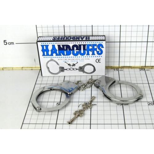 Fém játék bilincs kulcsokkal rendőrségi szerepjátékhoz