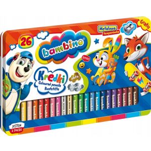 BAMBINO ZSÍRKRETÁK 26 SZÍNŰ JUMBO FÉMDOBOZ 3226