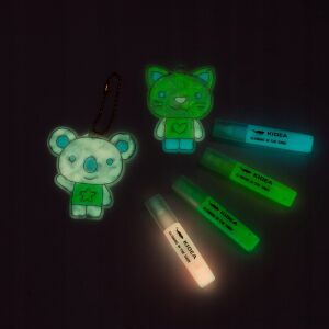 Sötétben világító medve medál szett 0378