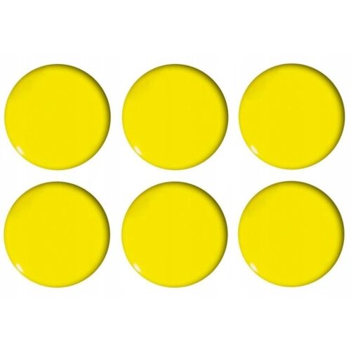 Pólómágnesek 30mm/6 sárga sima TETIS 147133244
