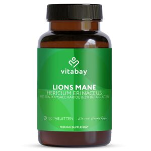 Lions Mane 60.000 mg - 180 Tablete vegane, Vitabay 147133943 - Szépség & Egészség