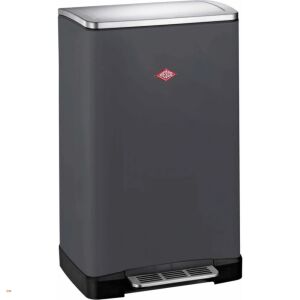 Wesco Big Double Boy 36 literes pedálos rozsdamentes acél szemetes - Matt Grafit