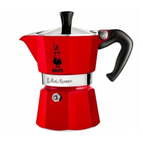 Bialetti Moka Express 1 személyes Kotyogós kávéfőző - Piros 147135223