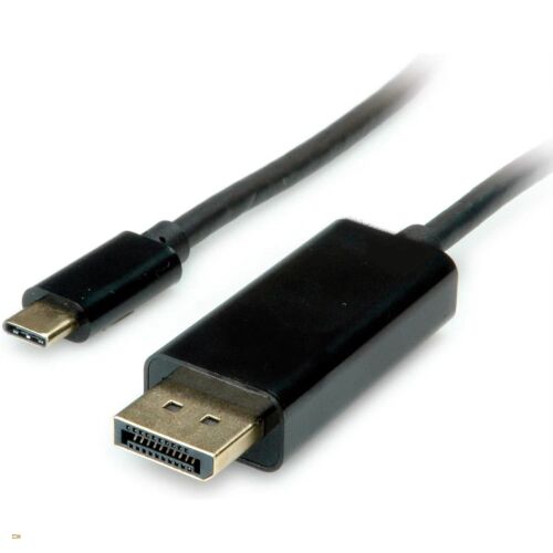 Value 11.99.5846 USB 3.1 C Apa - DisplayPort Apa Adat és Töltőkábel 2m - Fekete 147135229