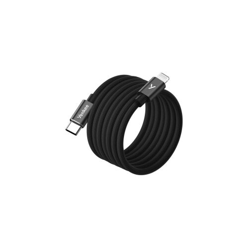 Yenkee YCU MAGNETIC 01 2.0  USB‑C Apa - Lightning Apa Adat És Töltőkábel 1,5 m - Fekete 147136638