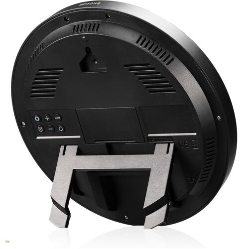 Kienzle 15360 Digitális Fali/Asztali Óra Ébresztővel Ø 20,5cm - Fekete 147136721