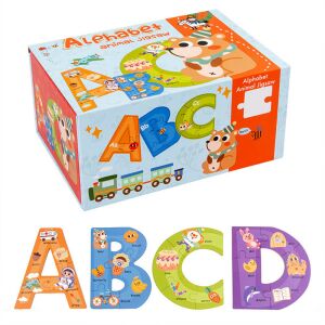 Fa ábécé puzzle angol szavakkal 147138868 - Baba puzzle