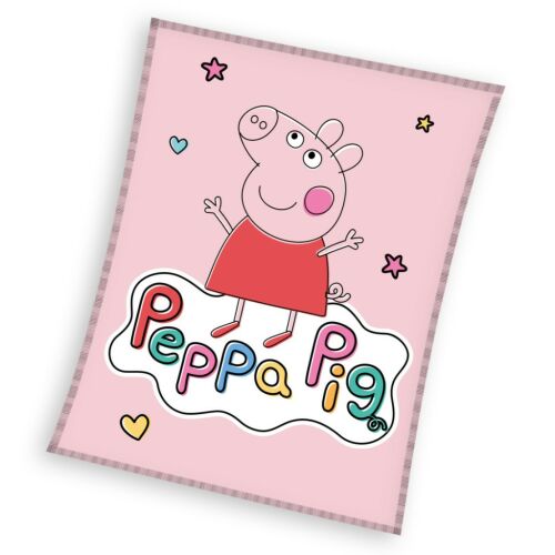 Peppa malac Happy coral fleece polár takaró 110x140cm 147139499