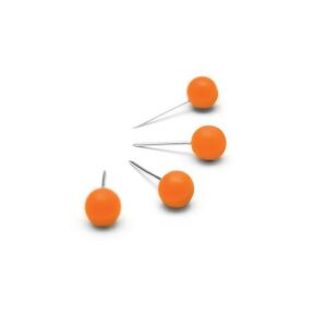Térképtű, gömb fejű,100 db, NOBO narancs 147139533 - Térképtű