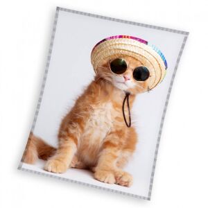 Cicás Cool Kitty coral fleece polár takaró 150x200cm 147139710 - Pléd