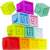 Set of 10 colorful silicone baby blocks with numbers 1 to 10