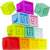 Set of 10 colorful silicone baby blocks with numbers 1 to 10