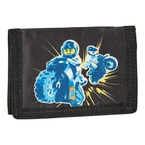 Pénztárca, tépőzáras, LEGO "City Race", fekete-mintás 147140064 - Gyerek pénztárca