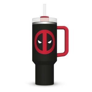 Deadpool Stainless Steel tumbler Logo 1130 ml 147140541 - Pahare cu paie