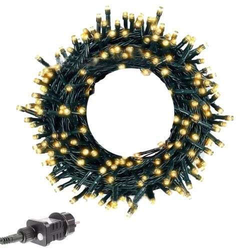100 LED meleg fehér kültéri karácsonyi fénysor