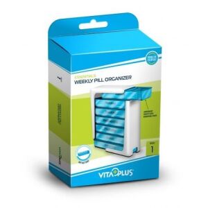 VitaPlus gyógyszeradagoló heti tornyos 7X4 rekeszes 147142523 - Otthoni betegápolás