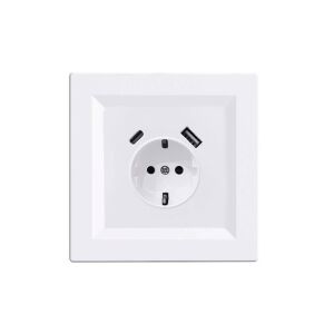 Nova csatlakozóaljzat USB csatlakozóval fehér kerettel 147143572 - Lámpa & Világítás