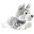Jucărie de pluș Husky interactivă, Snow Warrior, poziție culcat