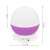 Lampă de noapte cu proiector de stele cu lună și stele, 3 funcții, alimentată de USB, alimentată cu baterii, violet