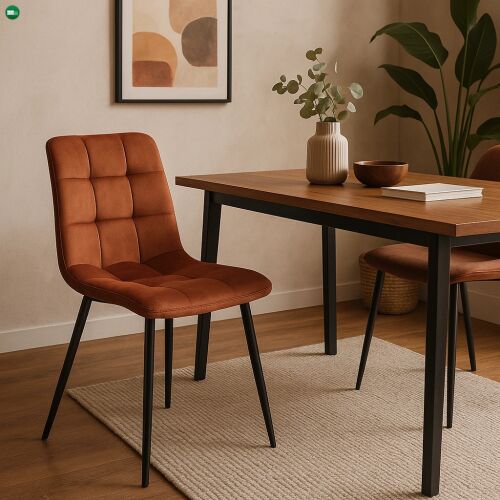 Krzesło PERU Rude Welurowe 147153811