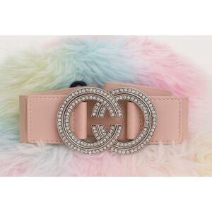 Strasszos gumis öv púder 147154827 - Női öv