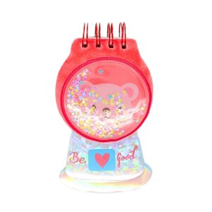 Notatnik 3D, Miś z gwiazdkami, pluszowa okładka, 120 stron, oprawa spiralna, NT3D134 147155769 - Notatnik i notes