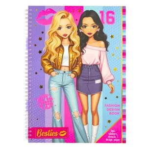 Książka o projektowaniu mody, najlepsze przyjaciółki, styl casualowy 147155777 - Książka dla dzieci i młodzieży