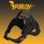 PURLOV Schwarzes No-Pull Hunde Geschirr