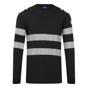 PW3 Modaflame Knit FR lángálló hosszú ujjú póló PW_FR732BKRL Fekete - L méret 147161071 - Munkás póló