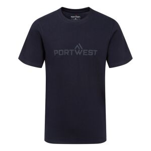 Portwest pamut póló S/S PW_B198NVRXL Navy - XL méret 147161077 - Munkás póló