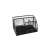 Black metal desk organizer with 6 compartments