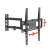 Delight 39696 Uchwyt ścienny do telewizora, pochylany, 32" - 55", czarny, z kątami nachylenia i obrotu