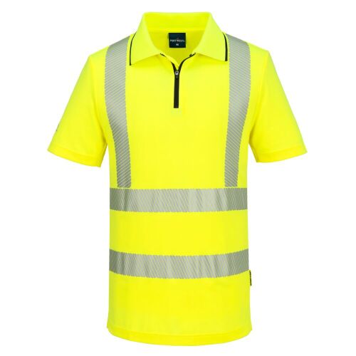 KX3 Sport Hi-Vis cipzáros póló S/S PW_KX302YERL Sárga - L méret 147163727