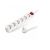 White 6-outlet power strip with switch