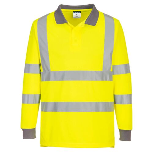 Eco Hi-Vis L/S póló (6-os csomag) PW_EC11YERM Sárga - M méret 147165303