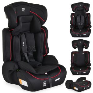 Moni Flex biztonsági autósülés 76-150cm - Fekete/piros 147165530 - Gyerekülés & Tartozék