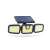Phenom solar powered motion sensor security light with three adjustable COB LED lights