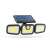Phenom solar powered motion sensor security light with three adjustable COB LED lights