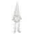 Gnome de Crăciun alb, în picioare, 47 cm înălțime, figurină decorativă